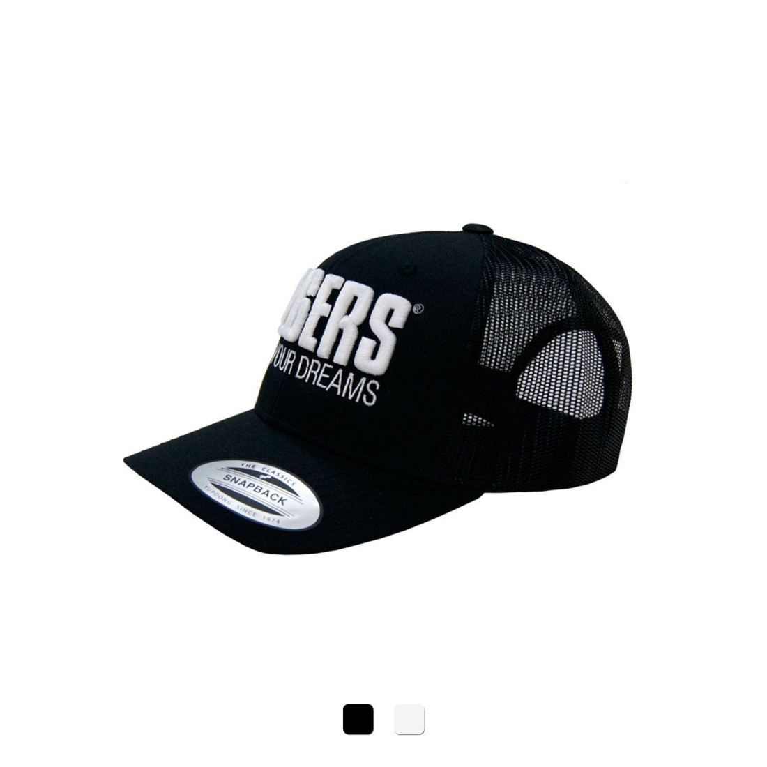 TRUCKER CAP CURVED VISOR - BLACK...