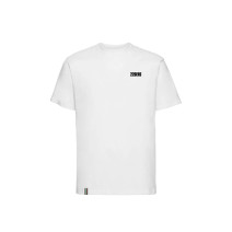 Camiseta manga corta logo pequeño blanca