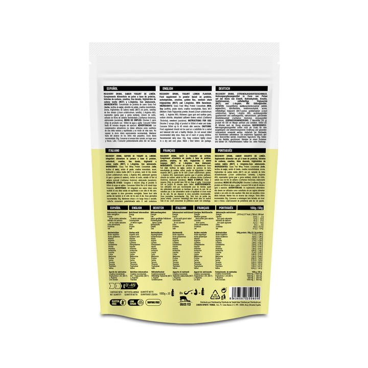 RECOVERY DRINK - Proteína Grass Fed Recuperador Muscular