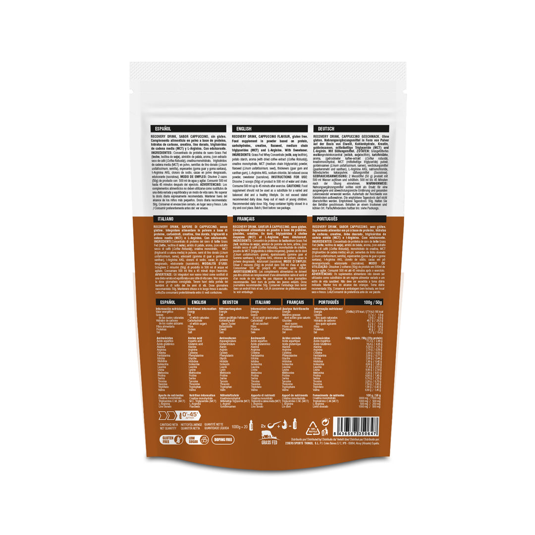 RECOVERY DRINK - Proteína Grass Fed Recuperador Muscular