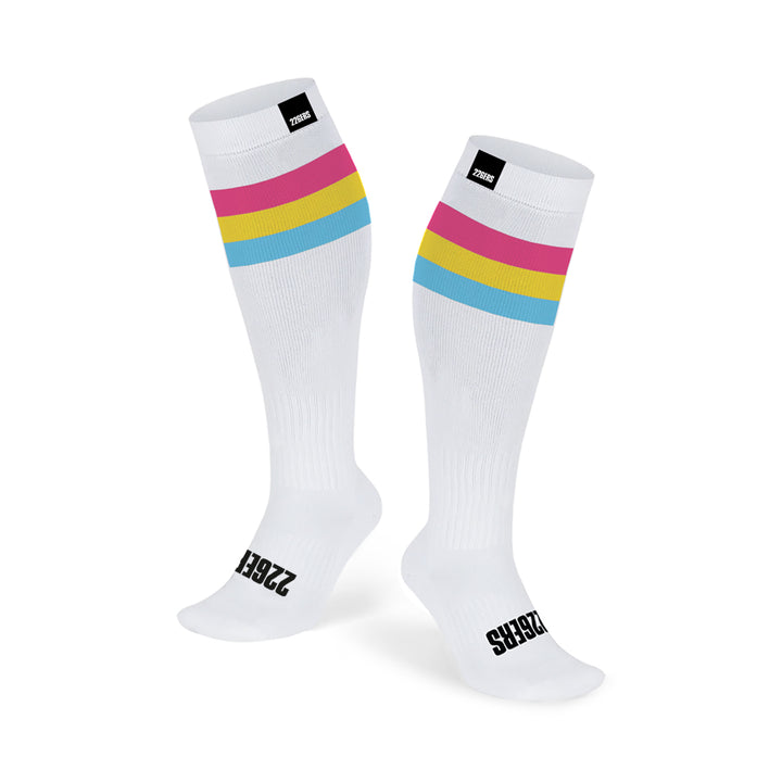 Chaussettes techniques Compression moyenne - Cane blanche 35 cm