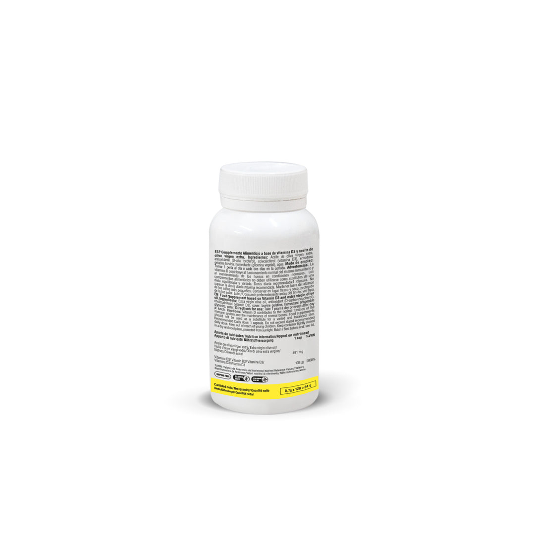 VITAMINA D3 4000UI - Suplemento Deportivo 120 Perlas