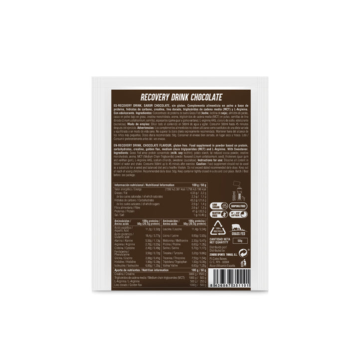 RECOVERY DRINK - Recuperador Muscular Grass Fed Monodosis 50g