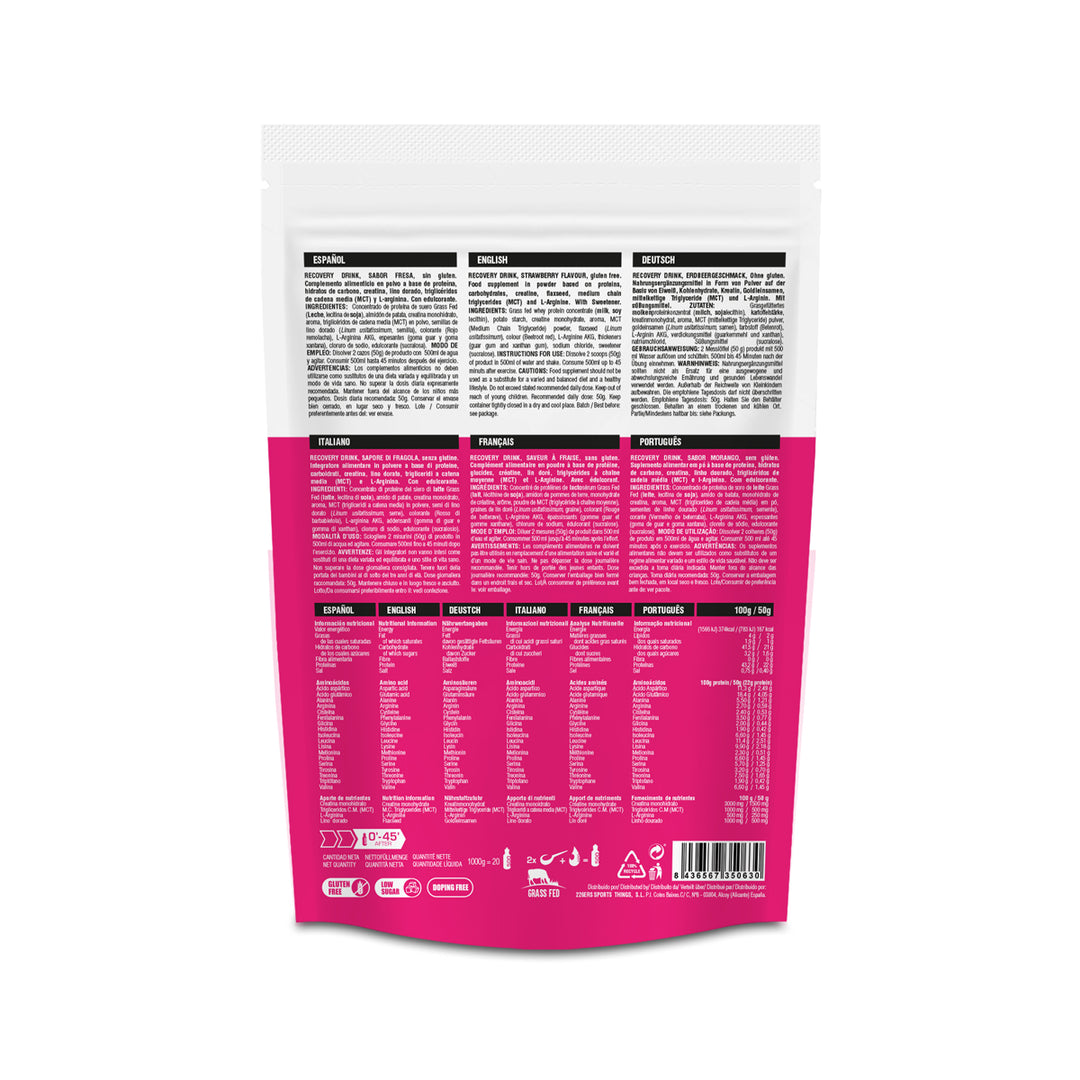 RECOVERY DRINK - Proteína Grass Fed Recuperador Muscular