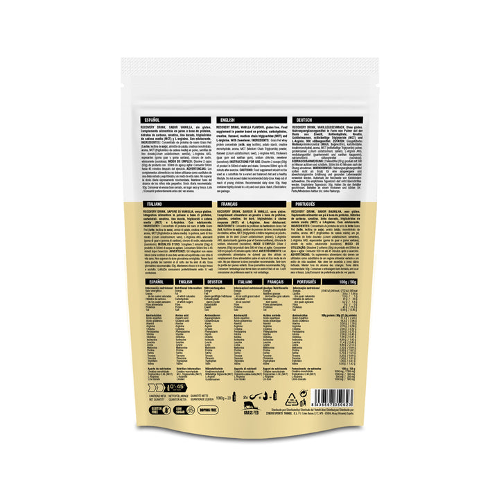 RECOVERY DRINK - Proteína Grass Fed Recuperador Muscular
