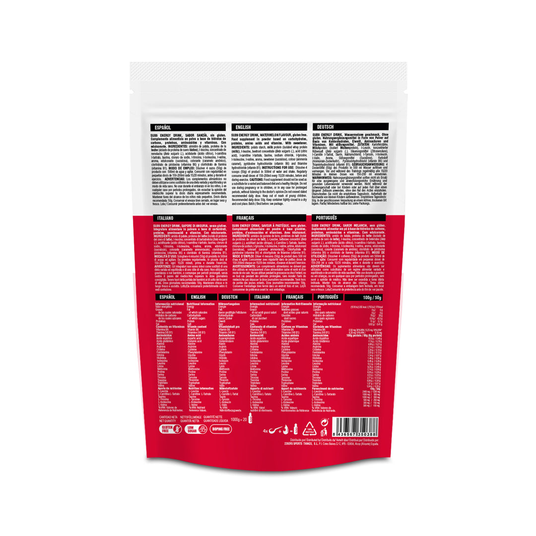 SUB9 ENERGY DRINK 1KG  - Bebida Energética