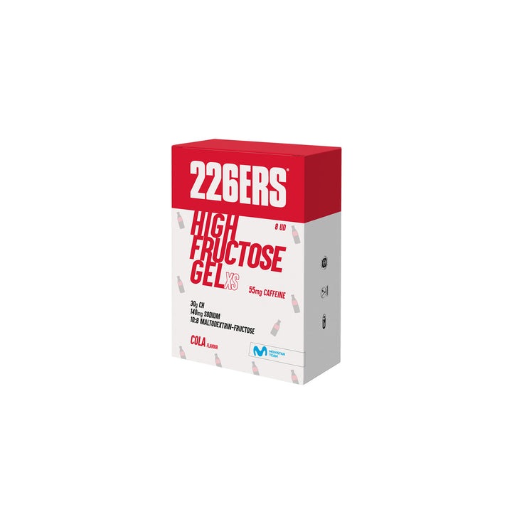 BOX - 8 HIGH FRUCTOSE GEL XS 44g