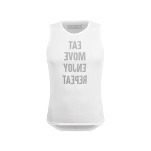 BASE LAYER REPEAT WHITE - Camiseta Interior Sin Mangas