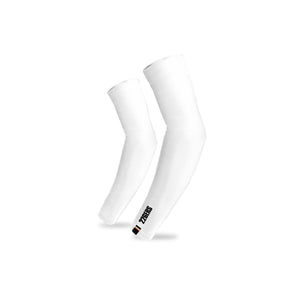 ARM WARMERS CORPORATE WHITE - Manguitos de Compresión Media Blancos