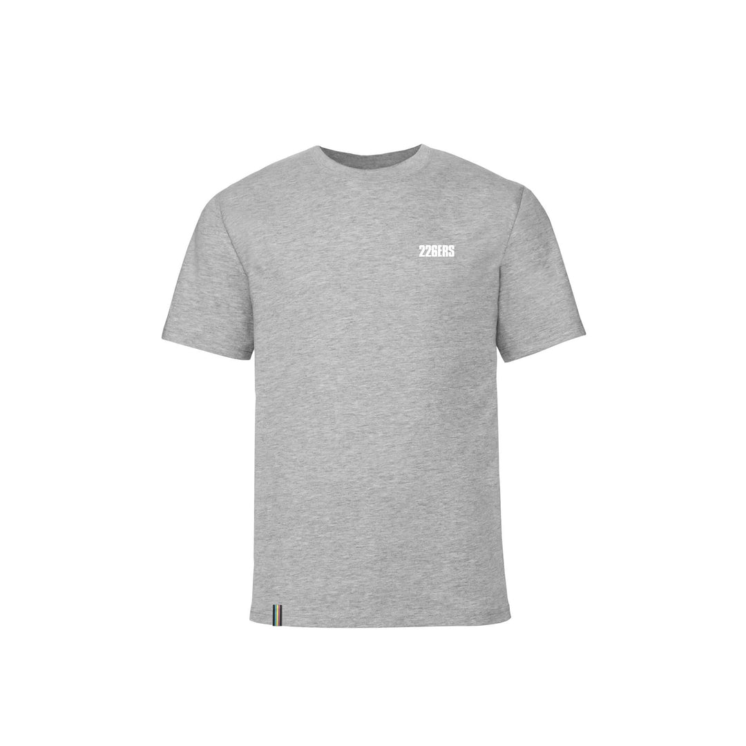 Camiseta manga corta logo pequeño gris