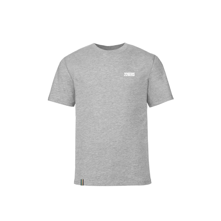 Camiseta manga corta logo pequeño gris