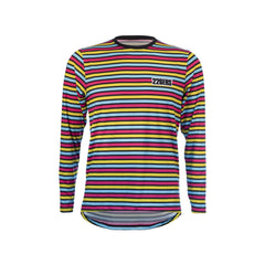 CAMISETA RUNNING JERSEY HYDRAZERO STRIPES BLACK - Manga Larga