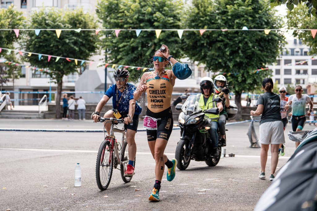 Sara Pérez Sala en el Triatlón de Zarautz