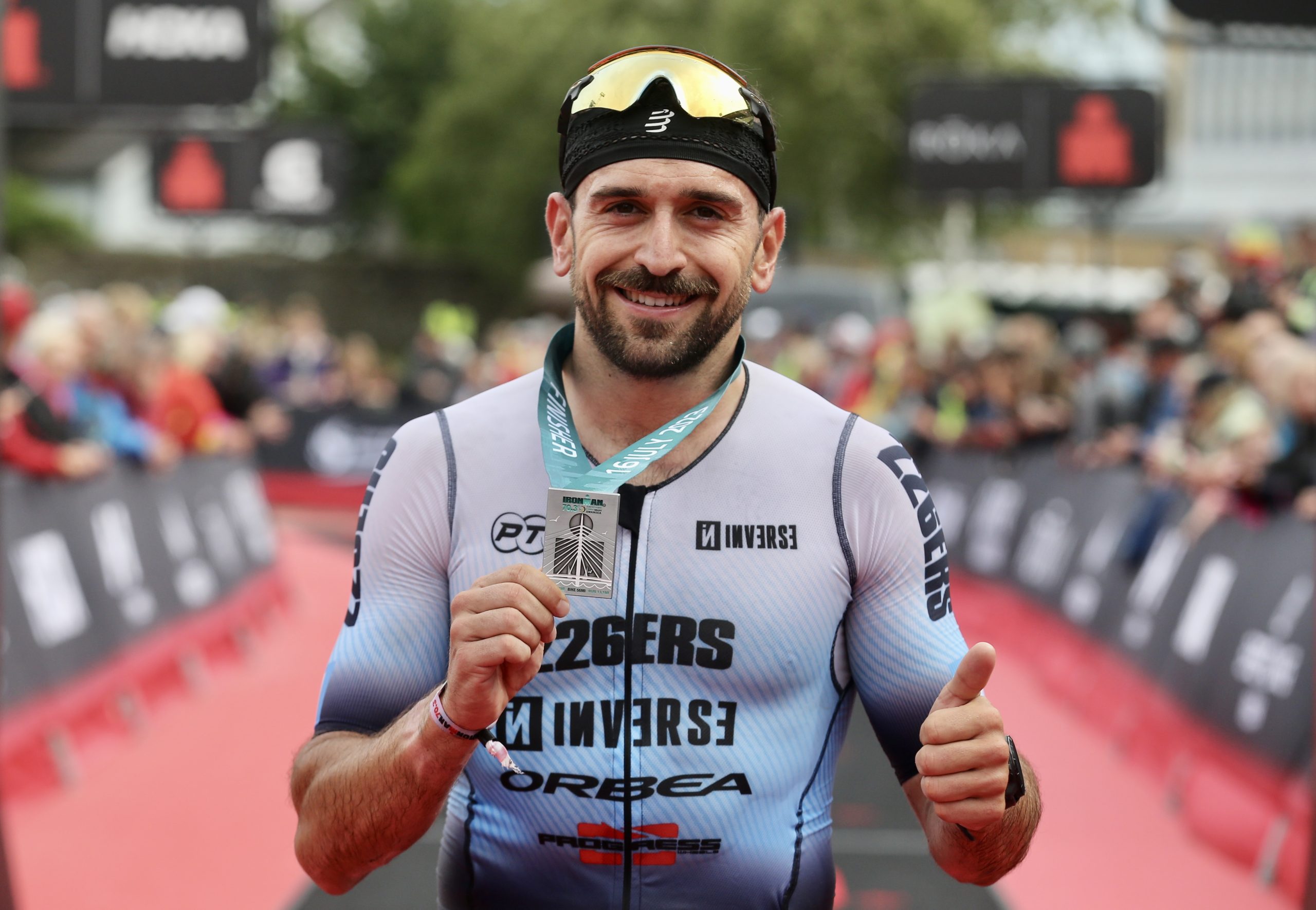 Victoria de Antonio Benito en el Ironman 70.3 de Swansea