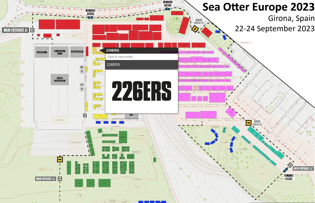 Ubicación de 226ERS en Sea Otter Europe 2023