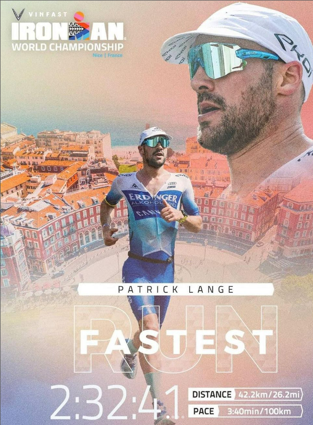 Record de Maratón Patrick Lange en el Mundial Ironman Niza 